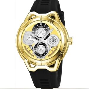 Invicta Gold and Black Chronograph Watch